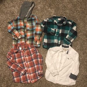 Lot of 4T Long Sleeve Boy Shirts